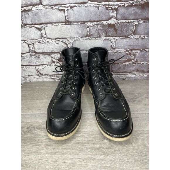 Red Wing Boots 9075 Harley Ninja Genuine Black Leather Lace Up Men’s 11D US/44EU main image 9